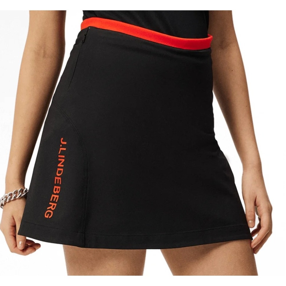 J.Lindeberg Black Skort with Red Accent